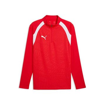 Puma 65967901 Teamfinal26 Training 1/4 Zip Kırmızı Futbol Antrenman Uzun Kollu Erkek T-shirt