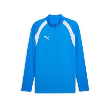 Puma 65967902 Teamfinal26 Training 1/4 Zip Mavi Futbol Antrenman Uzun Kollu Erkek T-shirt