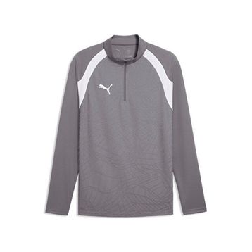Puma 65967913 Teamfinal26 Training 1/4 Zip Gri Futbol Antrenman Uzun Kollu Erkek T-shirt