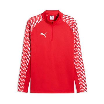 Puma 65972401 Teamliga26 Training 1/4 Zip Kırmızı Futbol Antrenman Uzun Kollu Erkek T-shirt