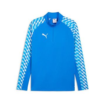 Puma 65972402 Teamliga26 Training 1/4 Zip Mavi Futbol Antrenman Uzun Kollu Erkek T-shirt