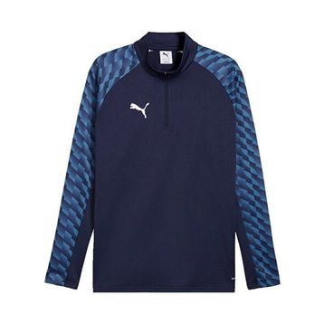 Puma 65972406 Teamliga26 Training 1/4 Zip Mavi Futbol Antrenman Uzun Kollu Erkek T-shirt