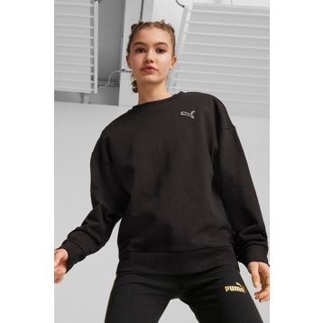 Puma 67598701 Better Essentials Crew Siyah Yuvarlak Yaka Kadın Sweatshirt