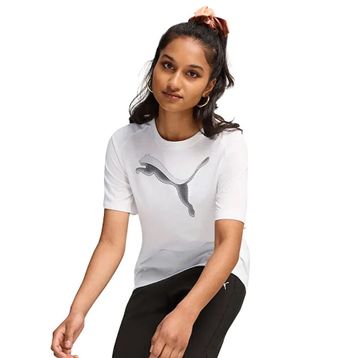 Puma 68166802 Evostripe Beyaz Günlük Stil Kadın T-Shirt