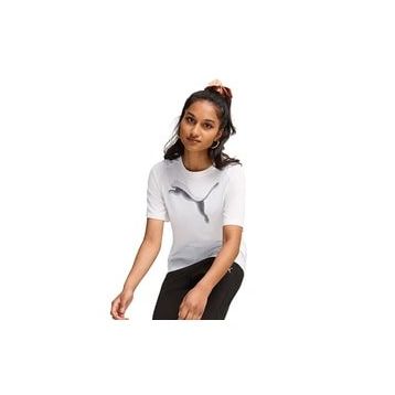 Puma 68166802 Evostripe Beyaz Günlük Stil Kadın T-Shirt