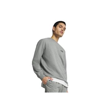 Puma 68256403 ESS Small No 1 Logo Crew Gri Günlük Stil Erkek Sweatshirt
