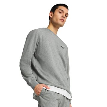 Puma 68256403 ESS Small No 1 Logo Crew Gri Günlük Stil Erkek Sweatshirt
