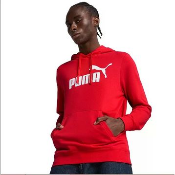 Puma 68257211 ESS No 1 Logo Hoodie Kırmızı Günlük Stil Erkek Sweatshirt