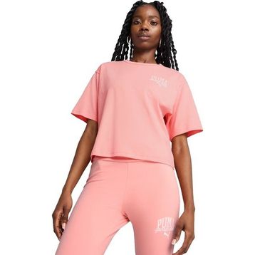Puma 68503018 Pembe Class Relaxed Crop Kadın Günlük Stil T-Shirt