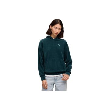 Puma 68810775 ESS Elevated Velour Yeşil Günlük Stil Kadın Sweatshirt