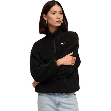 Puma 68811101 ESS Elevated Half-Zip Crew Siyah Günlük Stil Kadın Sweatshirt