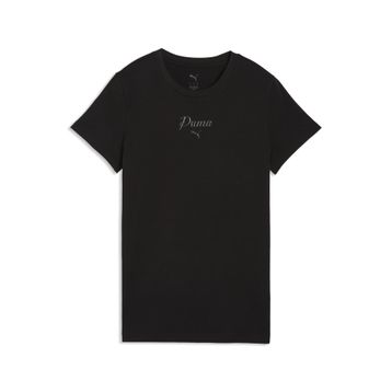 Puma 691760-01 Essentials Script Kadın Siyah Tişört