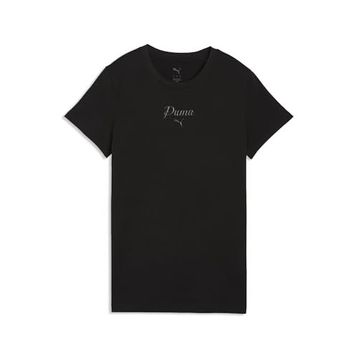 Puma 691760-01 Essentials Script Kadın Siyah Tişört
