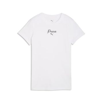 Puma 691760-02 Essentials Script Kadın Beyaz Tişört
