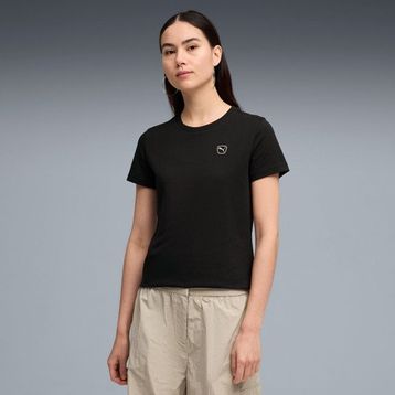 Puma 695708-01 Essential Elevated Kadın Siyah Tişört