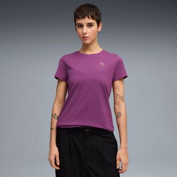 Puma 695708-69 Essential Elevated Kadın Mor Tişört