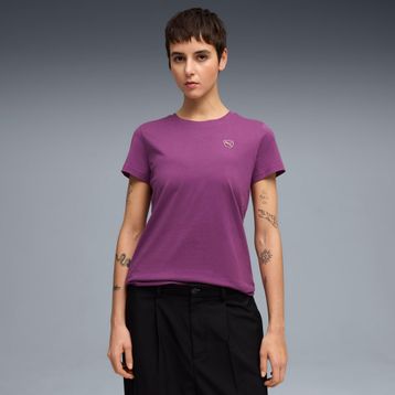 Puma 695708-69 Essential Elevated Kadın Mor Tişört