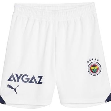 Puma 77202202 Beyaz Replica Jr Genç Çocuk Fenerbahçe 2023/2024 Futbol Şortu
