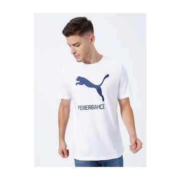 Puma 77313602 FSK Cat Tee Erkek Beyaz T-Shirt