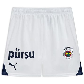 Puma 77538304 Beyaz Fenerbahçe SK 2024/2025 Çocuk Futbol Şortu
