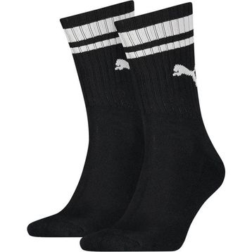 Puma 90794401 Crew Heritage Stripe 2P Unisex Siyah Günlük Stil Çorap