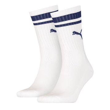 Puma 90794403 Crew Heritage Stripe 2P Unisex Beyaz Günlük Stil Çorap