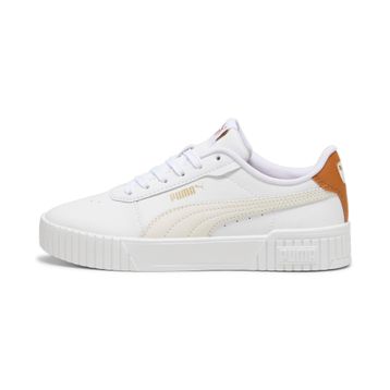 Puma Carina 2.0-Puma White-Frosted Ivory-Caramel Latte Low Kadın Bot
