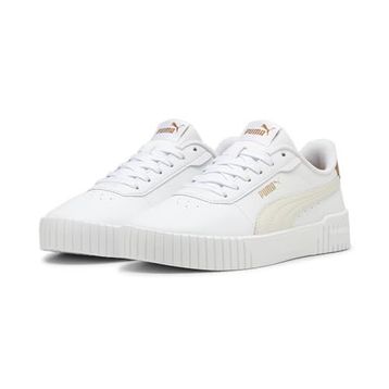 Puma Carina 2.0-Puma White-Frosted Ivory-Caramel Latte Low Kadın Bot