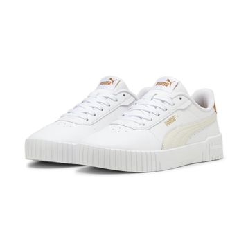 Puma Carina 2.0-Puma White-Frosted Ivory-Caramel Latte Low Kadın Bot