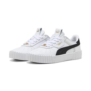 Puma Carina 3.0 Lüxe White-Black Kadın Spor Ayakkabı