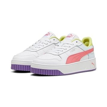 Puma Carina Street Jr-Puma White-Passionfruit-Puma Silver Low Kadın Bot