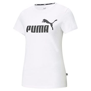 Puma Essentials Logo Beyaz Kadın T-shirt