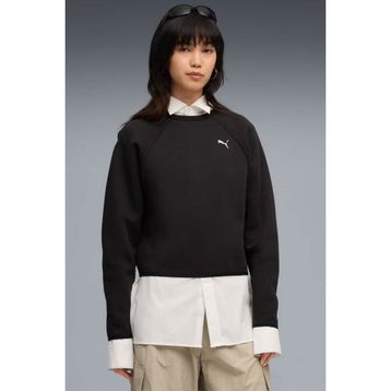 Puma Evostripe Relaxed Short C Siyah Kadın Sweatshirt