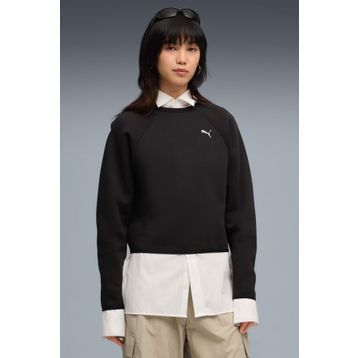 Puma Evostripe Relaxed Short C Siyah Kadın Sweatshirt
