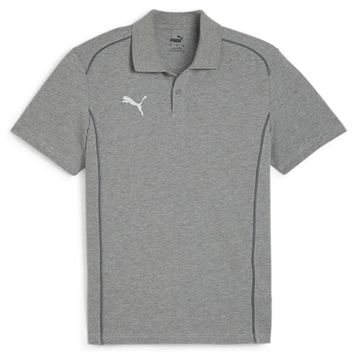 Puma Gri Teamfinal Casuals Polo Erkek Futbol Polo Tişörtü
