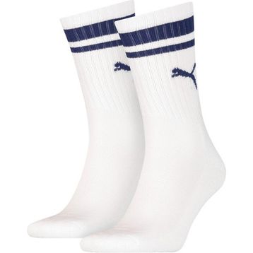 Puma Heritage Stripe Beyaz Erkek 2'li Çorap