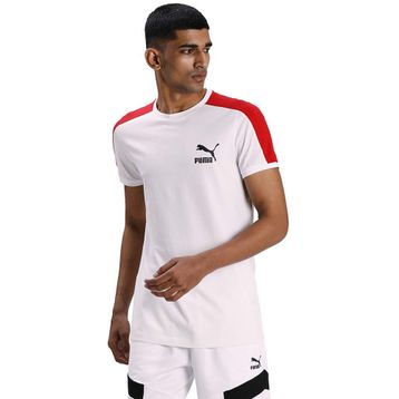 Puma Iconic T7 Beyaz Erkek Kısa Kollu T-Shirt