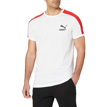 Puma Iconic T7 Beyaz Erkek Kısa Kollu T-Shirt