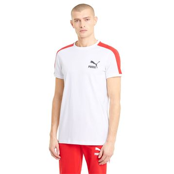 Puma Iconic T7 Beyaz Erkek Kısa Kollu T-Shirt