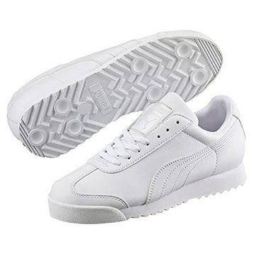 Puma Roma Basic Youth Trainers White Light Gray Unisex Çocuk Spor Ayakkabı