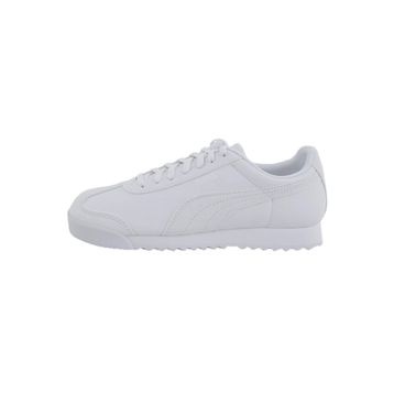 Puma Roma Basic Youth Trainers White Light Gray Unisex Çocuk Spor Ayakkabı