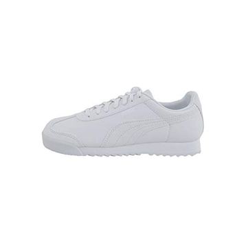 Puma Roma Basic Youth Trainers White Light Gray Unisex Çocuk Spor Ayakkabı