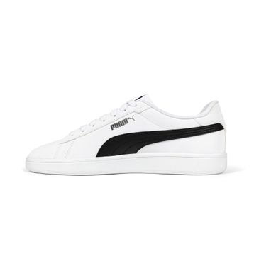 Puma Smash 3.0 Buck Sneakers Black White Uniseks Spor Ayakkabı