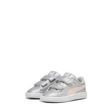 Puma Smash 3.0 Glitz Glam Gri Kız Çocuk Koşu Ayakkabısı