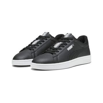 Puma Smash 3.0 Logobsession Bağcıklı Siyah Unisex Spor Ayakkabı