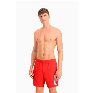 Puma Swim Men Mid Shorts Kırmızı Erkek Deniz Şortu
