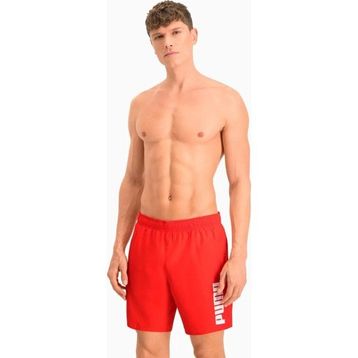 Puma Swim Men Mid Shorts Kırmızı Erkek Deniz Şortu