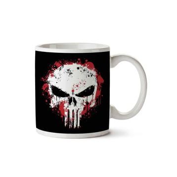 Punisher Splatter Baskılı Kupa