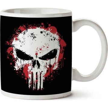 Punisher Splatter Baskılı Kupa