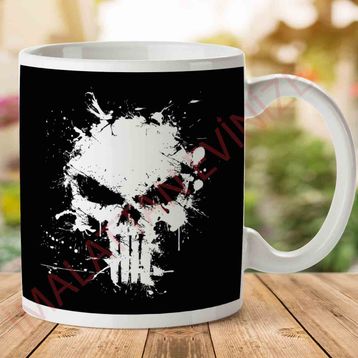 Punisher Violence Spray Graffiti Baskılı Kupa